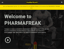 Tablet Screenshot of pharmafreak.com